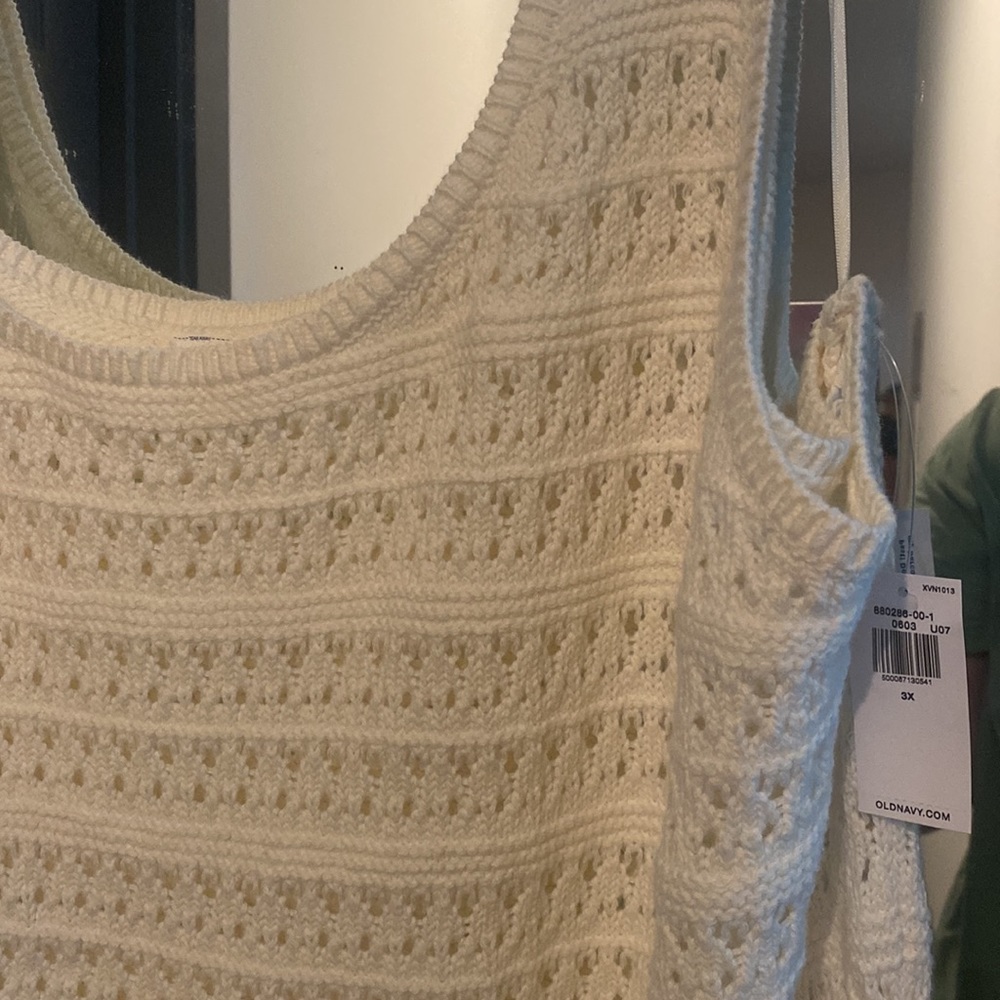 Cream Crochet Dress - NWT - 3X - Picture 3 of 4